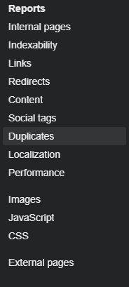 Ahrefs categories