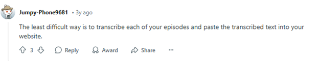 Use Transcripts for Podcast SEO