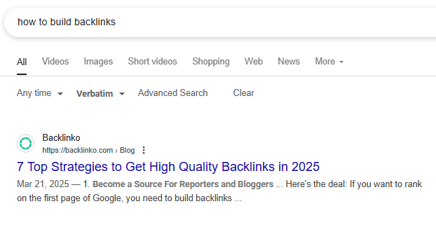 How to find backlinks in Google Search 