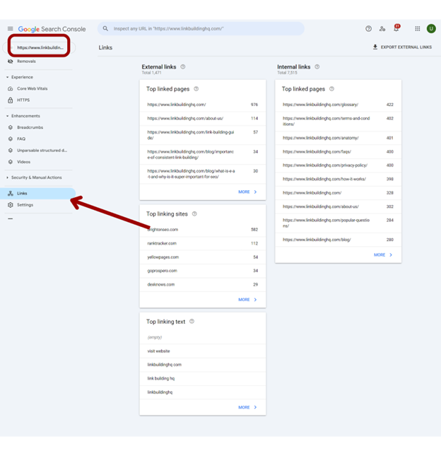 How to find backlinks in Google Search Console? 
