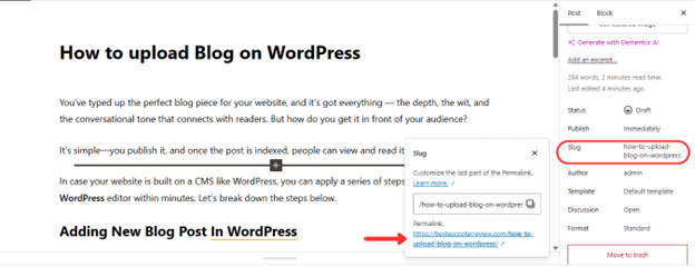 How to upload A Blog on WordPress